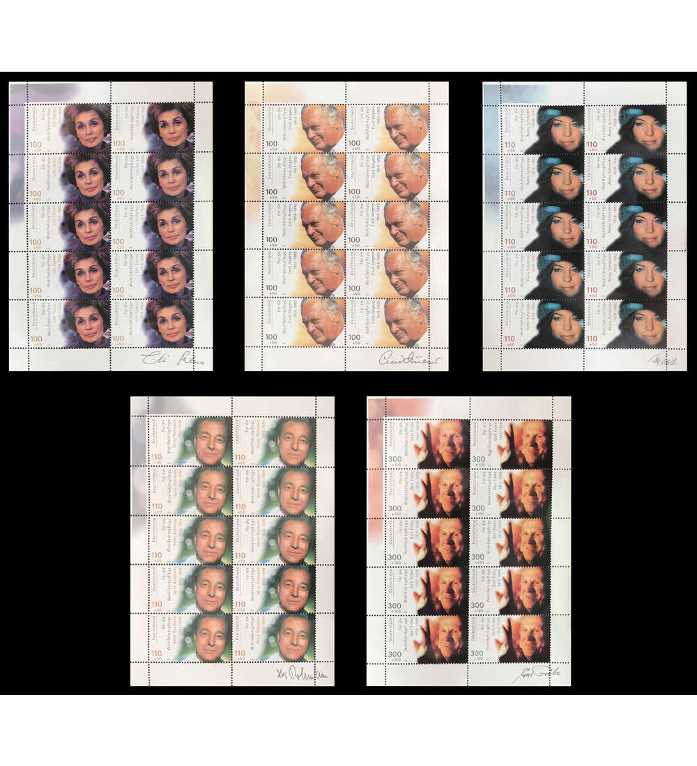 BRD Bund Nr. 2143-2147 postfrisch ** Kleinbogen-Satz Schauspieler Wohlfahrt 2000