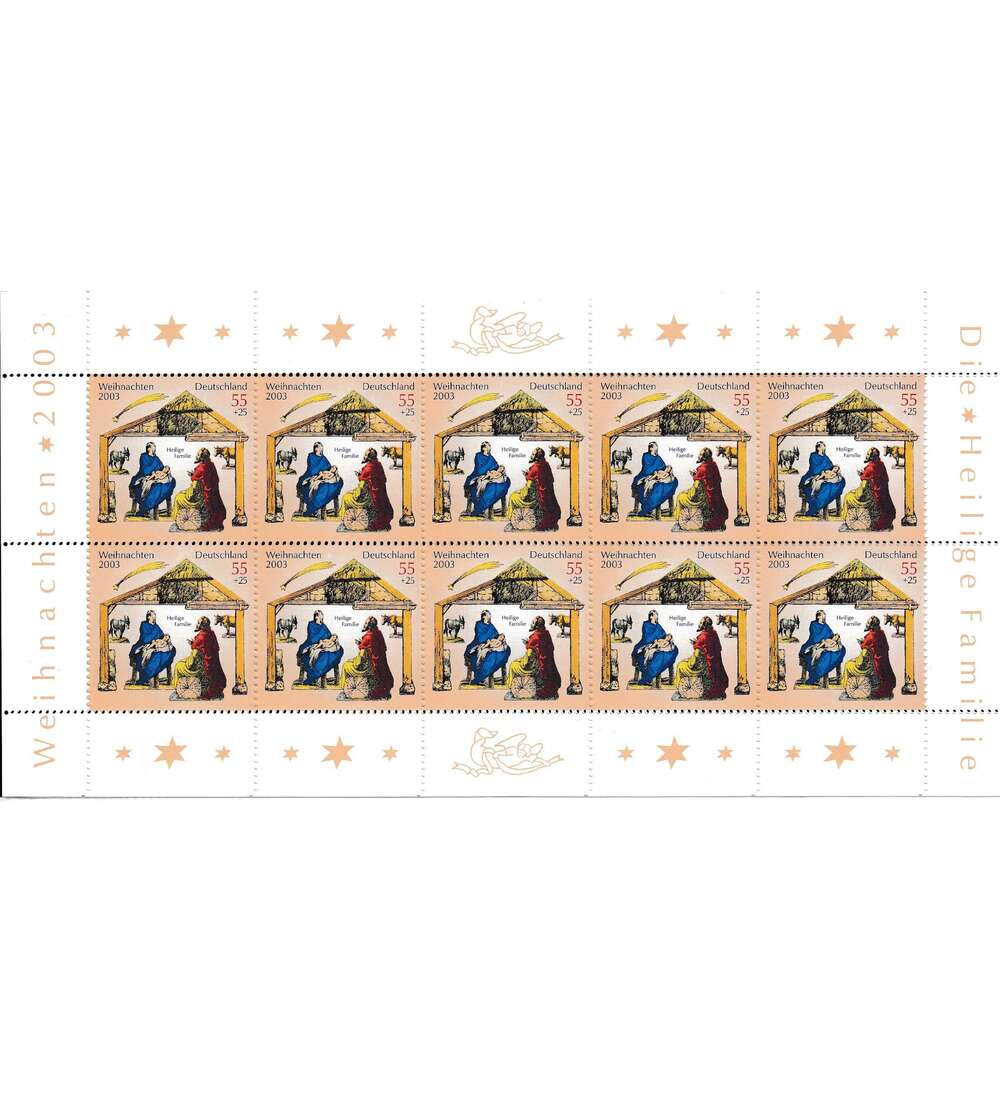 BRD Nr. 2369-2370 postfrisch Kleinbogensatz Weihnachten 2003