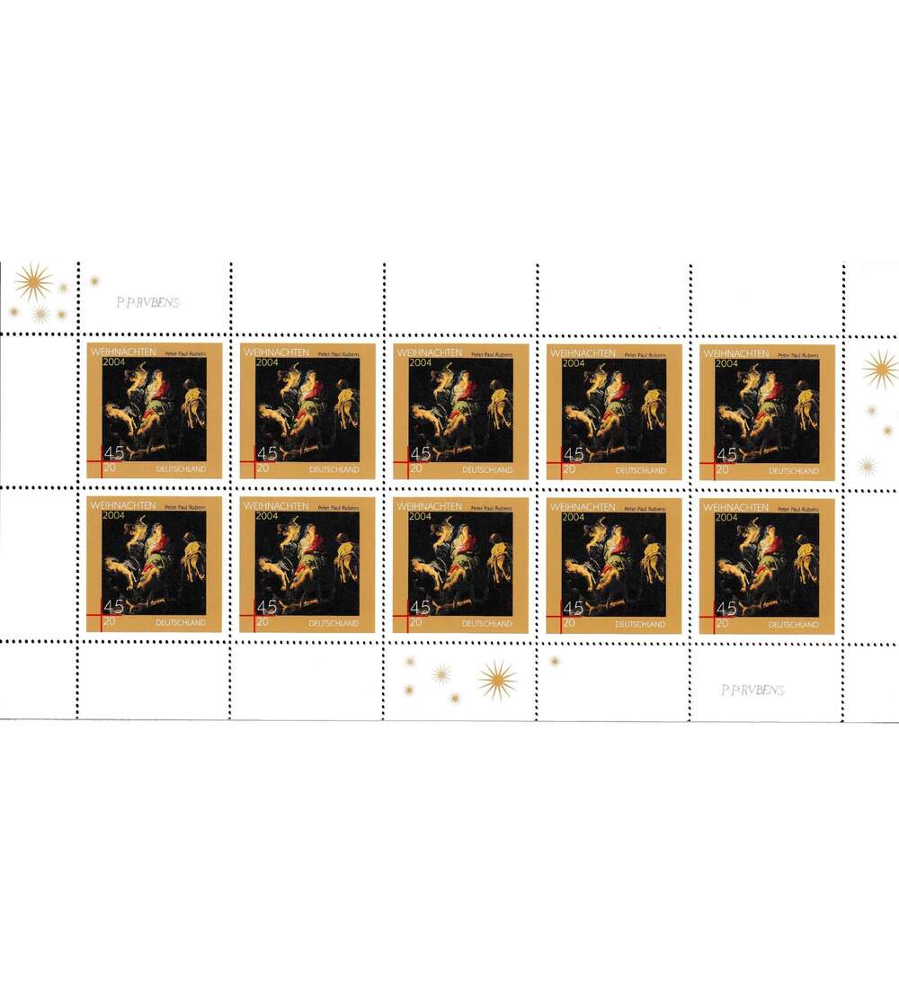 BRD Nr. 2429-2430 postfrisch Kleinbogensatz Weihnachten 2004
