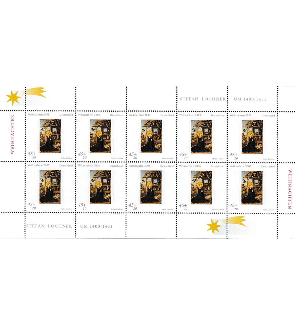 BRD Nr. 2492-2493 postfrisch Kleinbogensatz Weihnachten 2005