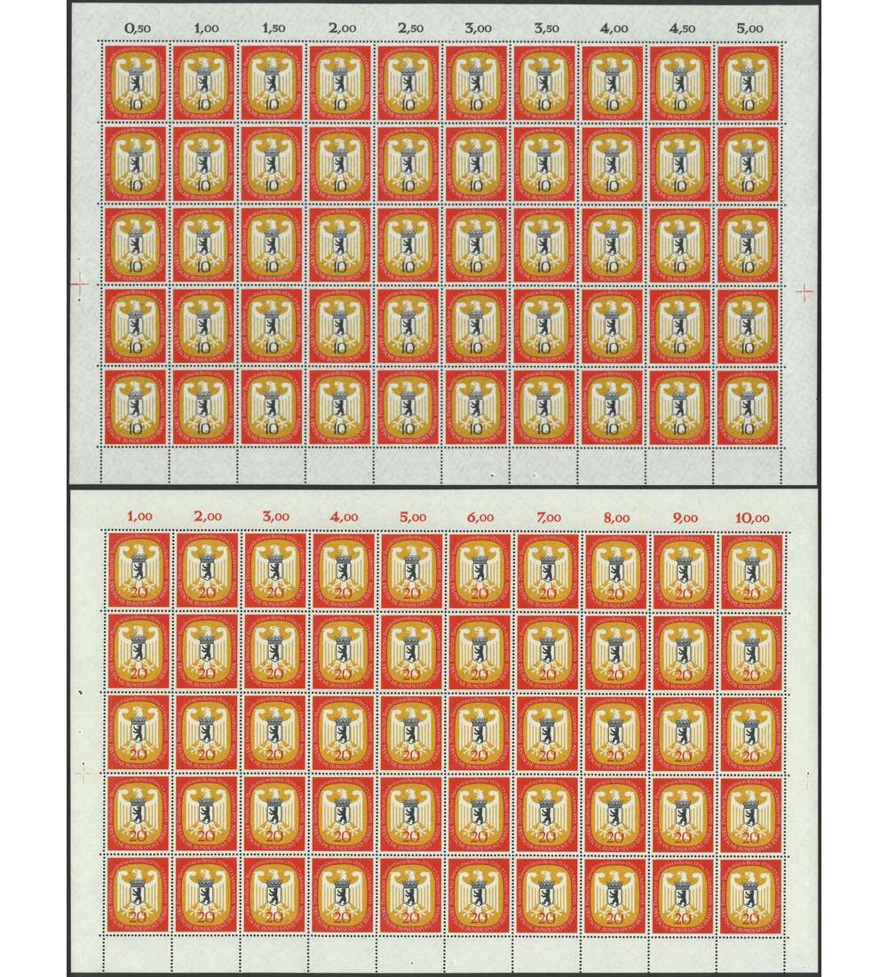 Berlin Nr. 129-130 postfrisch ** Bogensatz