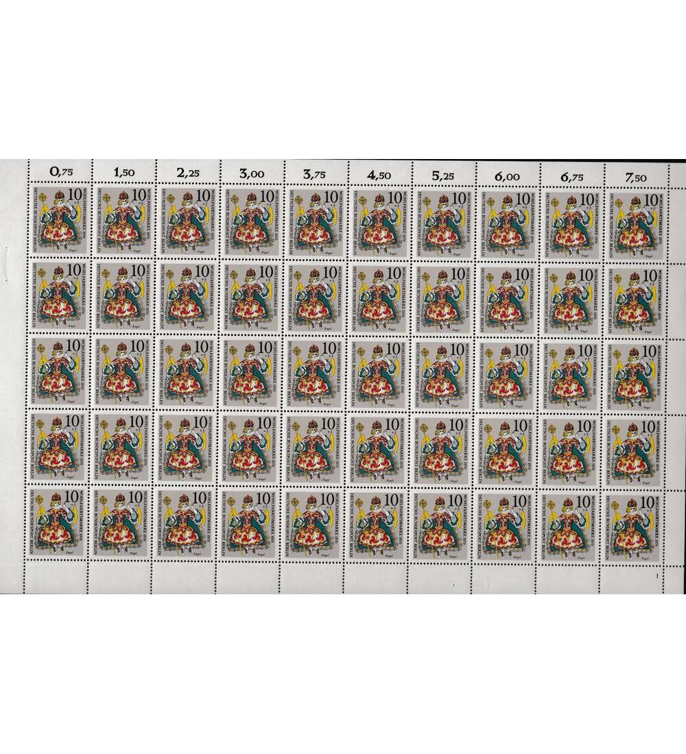 Berlin Nr. 378 postfrisch Bogen Weihnachten 1970