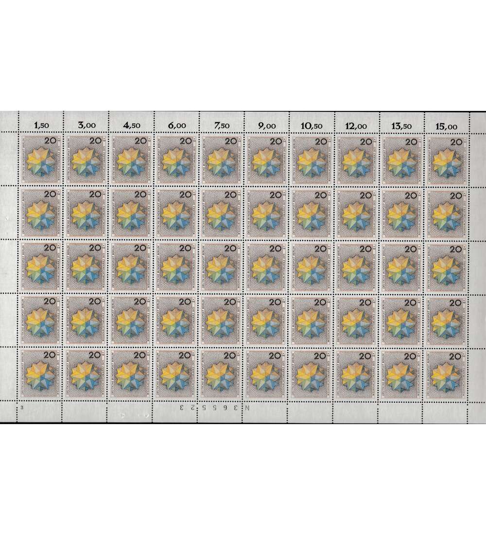 Berlin Nr. 463 postfrisch Bogen Weihnachten 1973