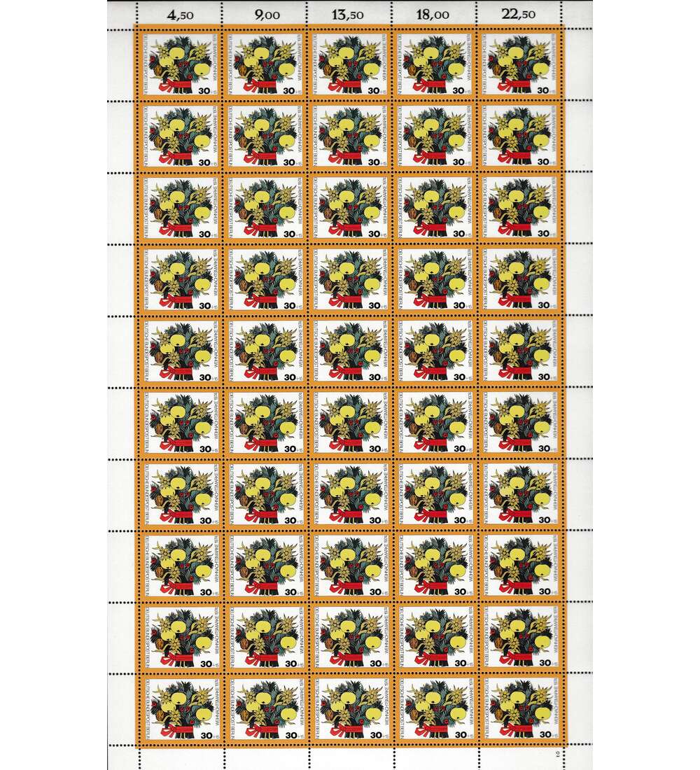 Berlin Nr. 481 postfrisch Bogen Weihnachten 1974