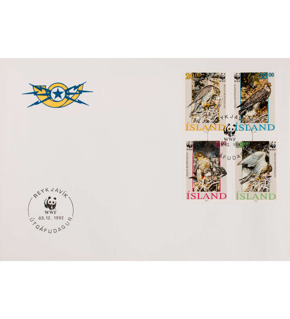 Island Nr.776-79 Ersttagsbrief WWF Vgel