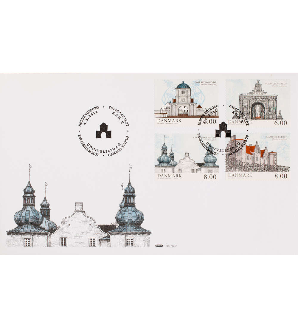 Dnemark Nr. 1644-1647 Ersttagsbrief Gutshfe