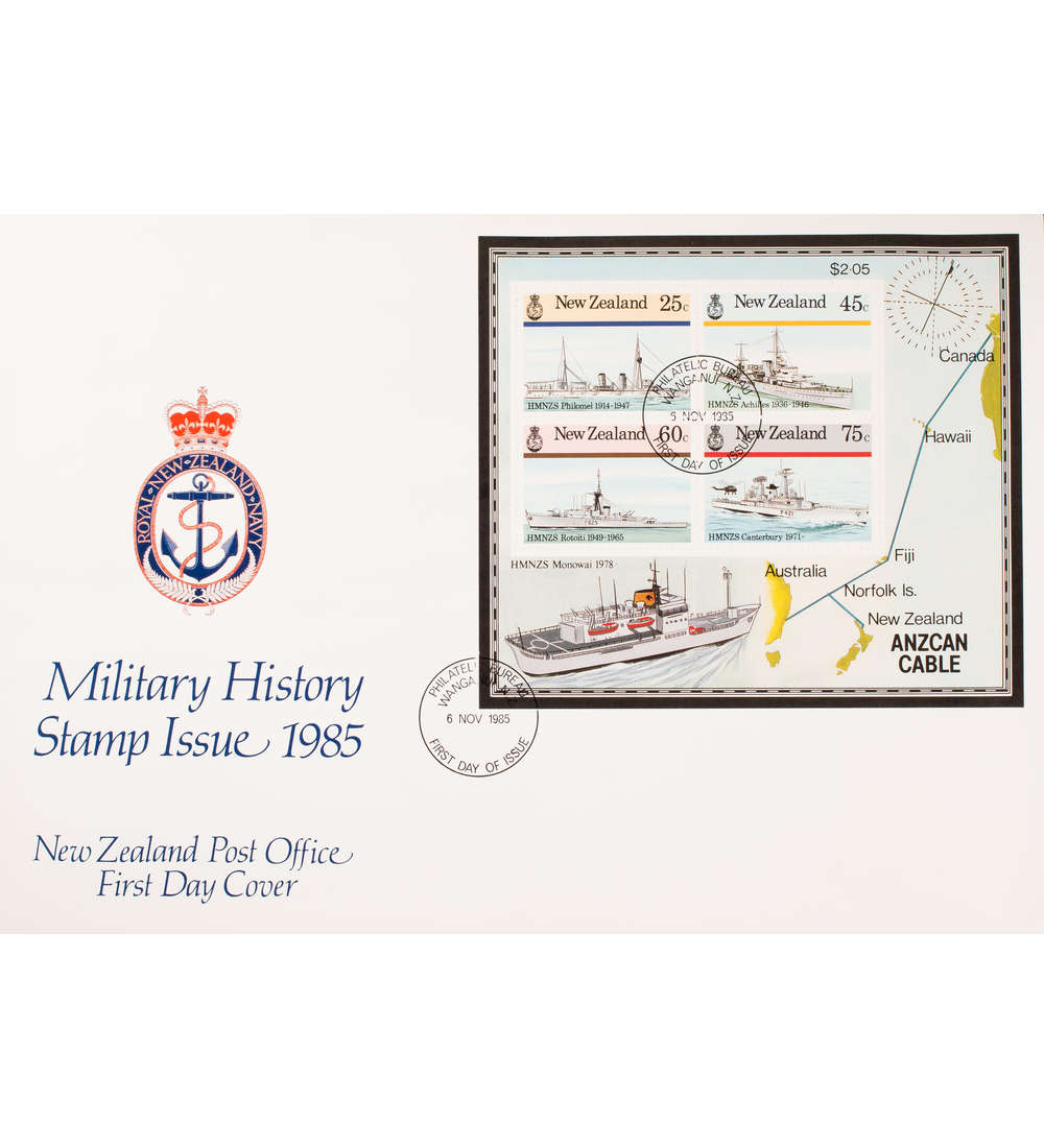 Neuseeland Block 7 FDC Ersttagsbrief Schiffe