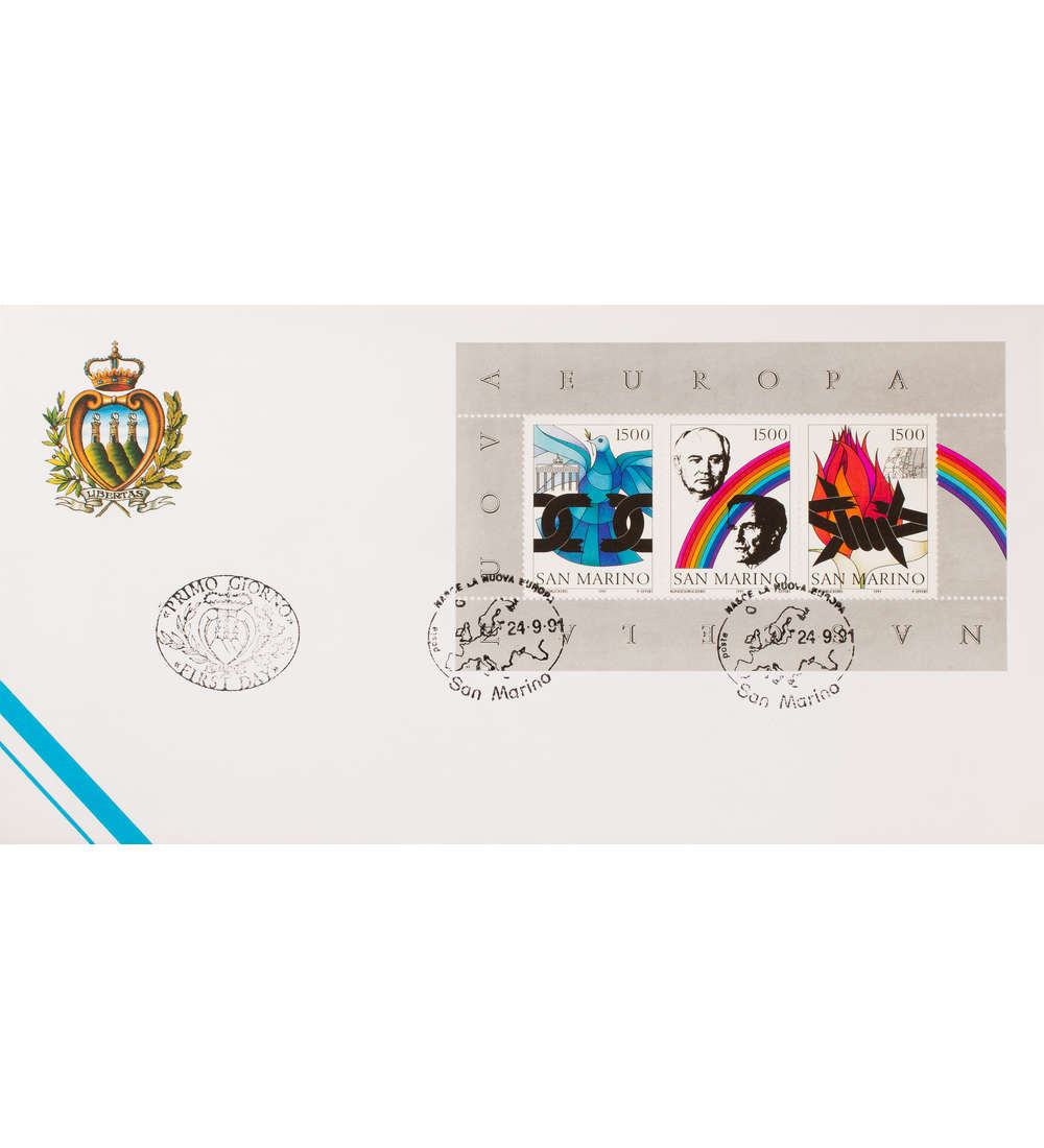 San Marino Block 14 FDC Ersttagsbrief Europa