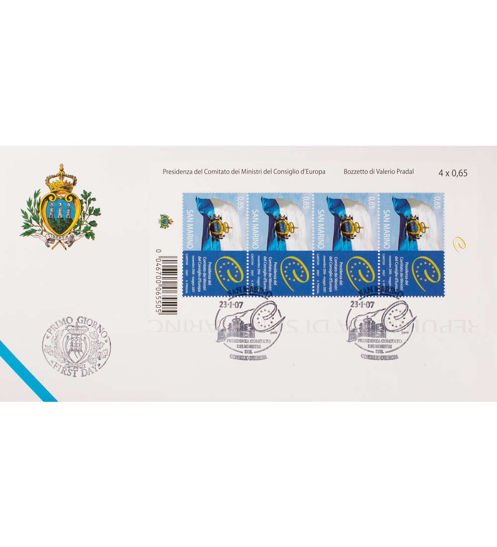 San Marino Nr. 2285 KB FDC Ersttagsbrief Europa Kleinbogen