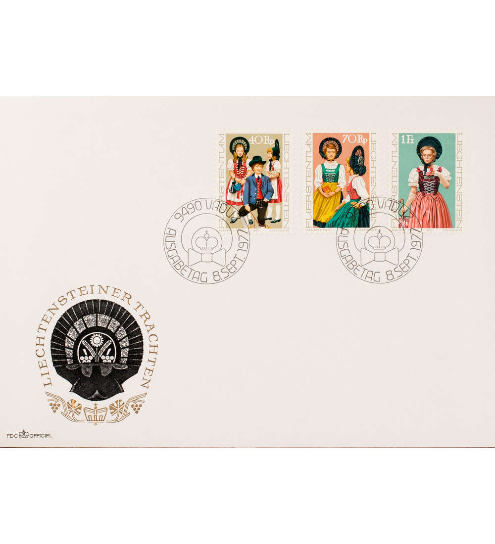 Liechtenstein Nr. 684-686 FDC Ersttagsbrief Trachten