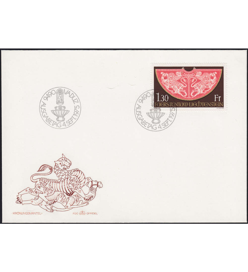 Liechtenstein Nr. 634 FDC Ersttagsbrief Krnungsmantel