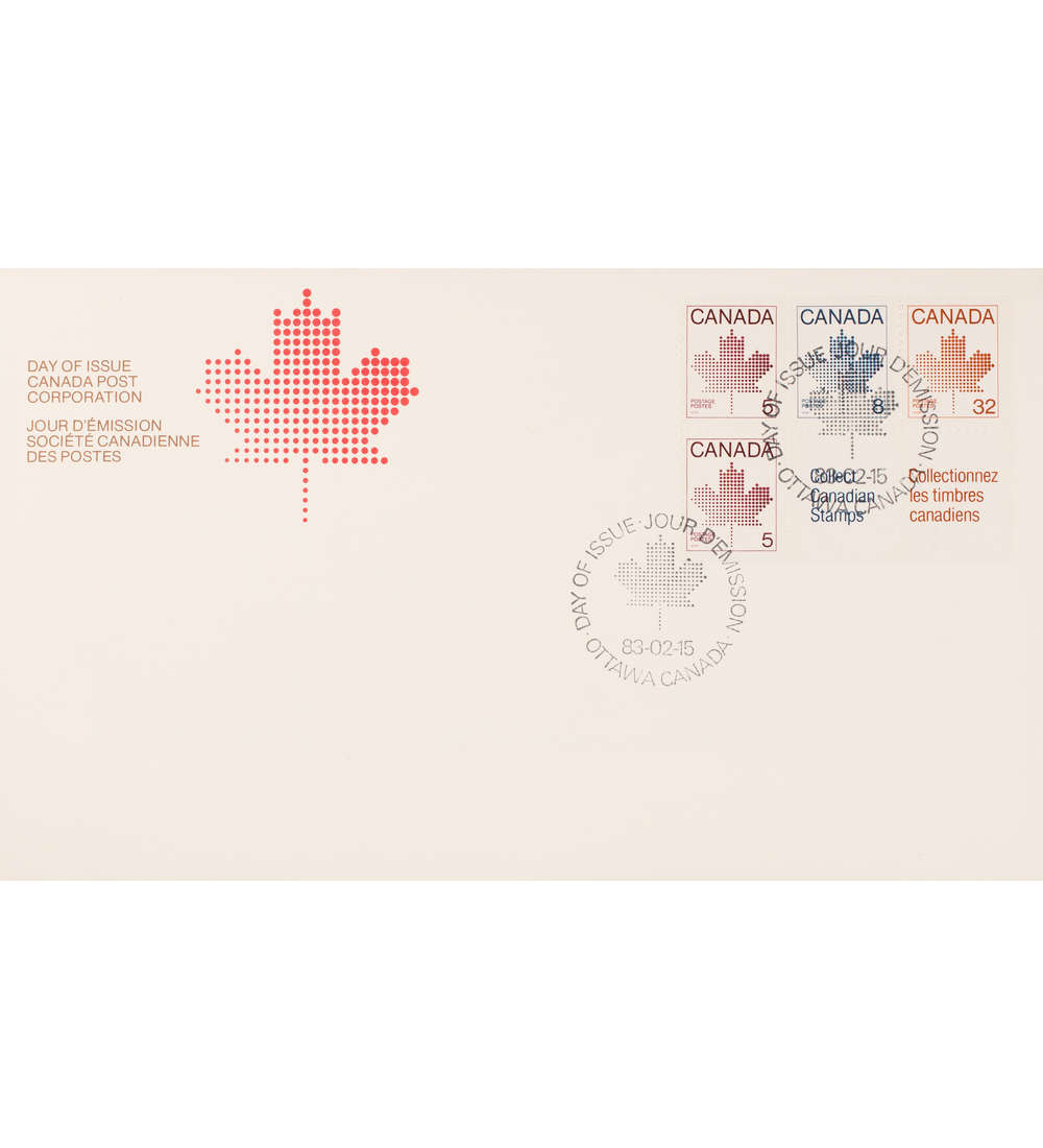 Kanada Nr. 819,863-864 FDC Ersttagsbrief Ahornblatt Heftchenblatt 104