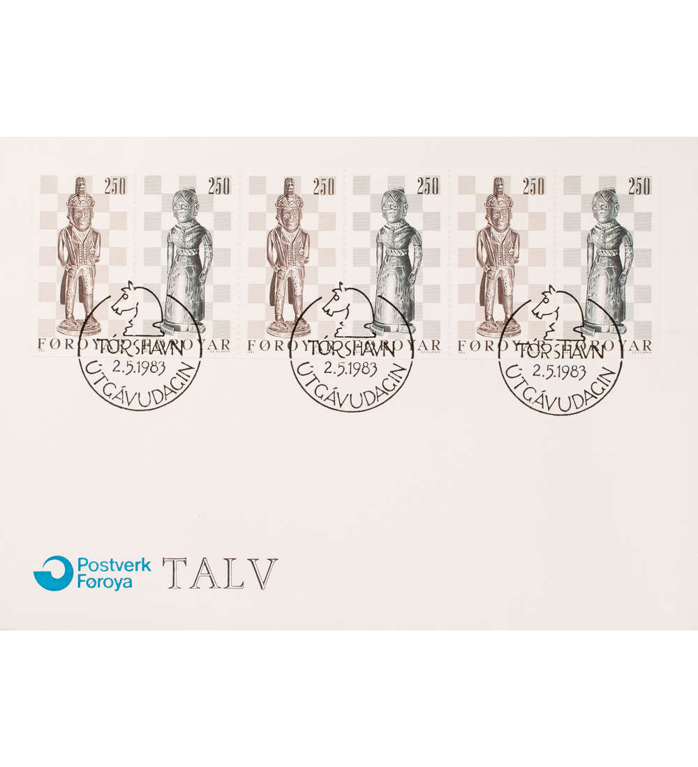 Frer Nr. 82-83 FDC Ersttagsbrief Schach Heftchenblatt 1