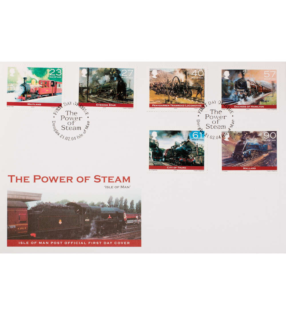 Insel Man Nr. 1108-1113 FDC Ersttagsbrief Eisenbahn