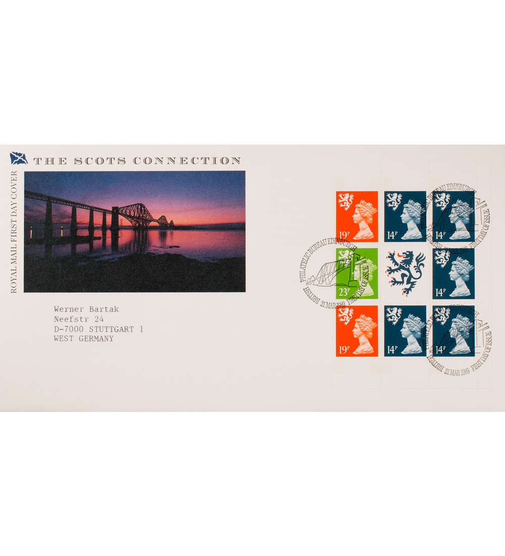 Schottland H-Blatt 3 FDC Ersttagsbrief Queen Elisabeth