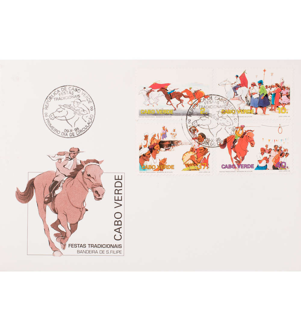 Kap Verde Nr. 699-702 FDC Ersttagsbrief Pferde