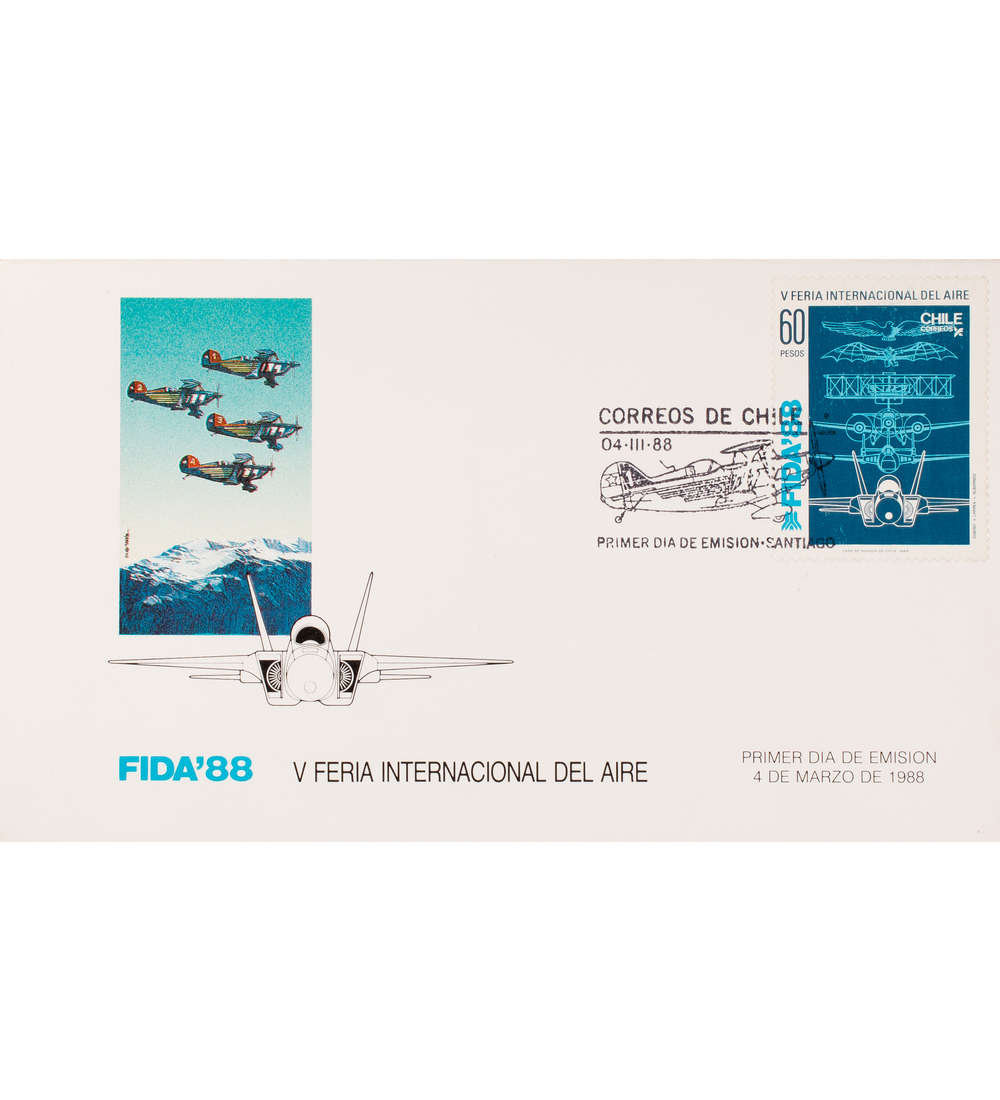 Chile Nr. 1219 FDC Ersttagsbrief Flugzeuge