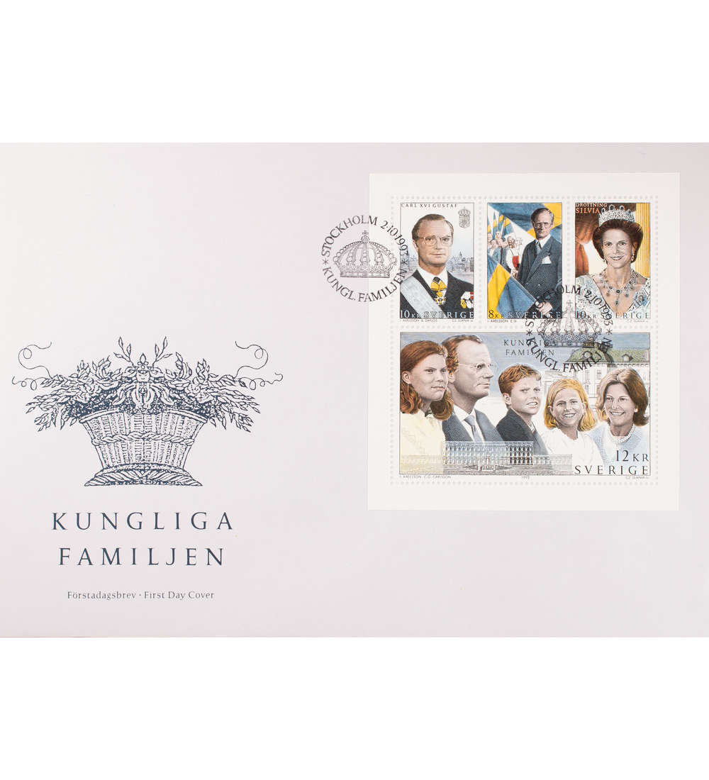 Schweden Nr. 1793-1796 FDC Ersttagsbrief Carl Gustav Knigin Silvia