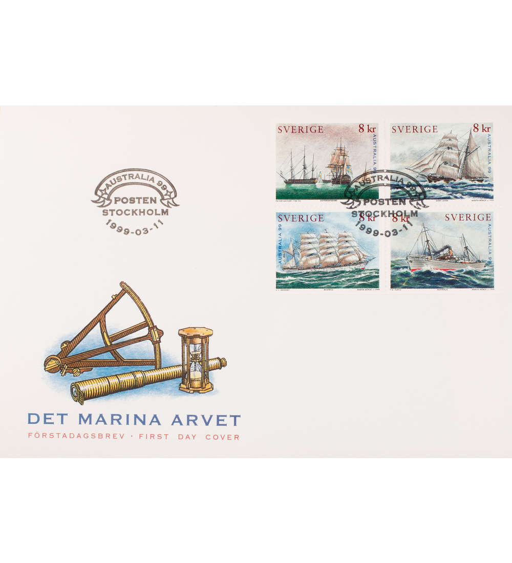 Schweden Nr. 2098-2101 FDC Ersttagsbrief Schiffe