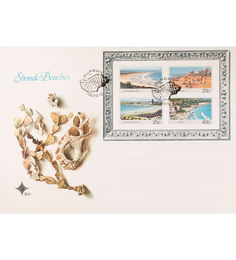 Sdafrika Block 15 FDC Ersttagsbrief Tourismus