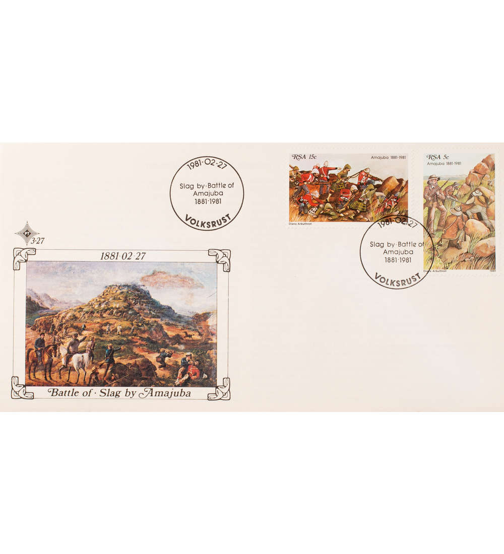 Sdafrika Nr. 581-582 FDC Ersttagsbrief Schlacht bei Amajuba