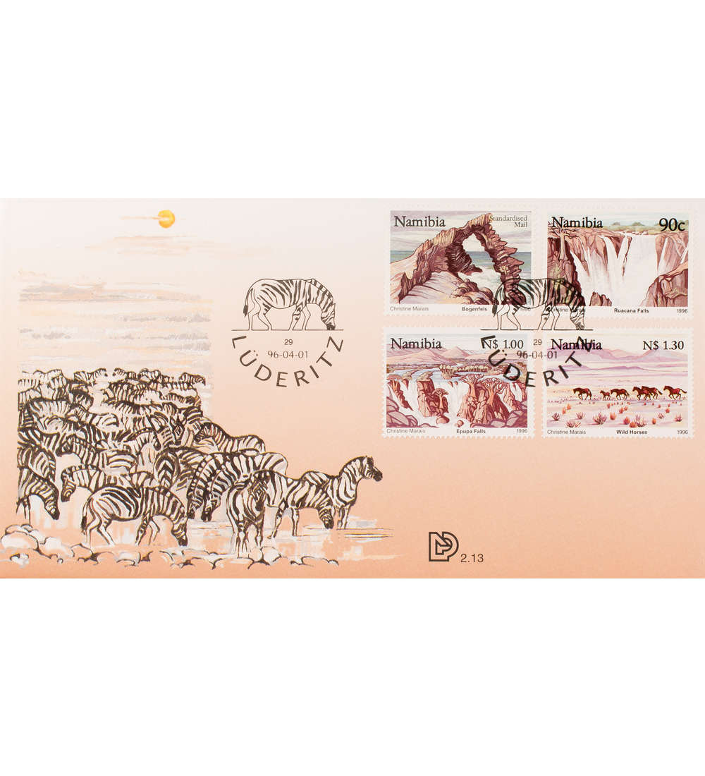 Namibia Nr. 804-807 FDC Ersttagsbrief Tourismus