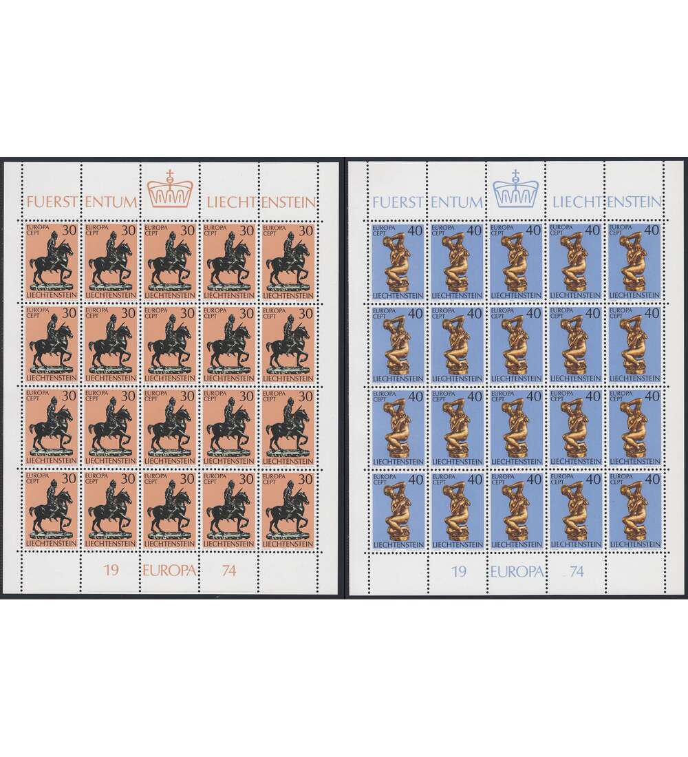 Liechtenstein Bogensatz Nr. 600-601 postfrisch
