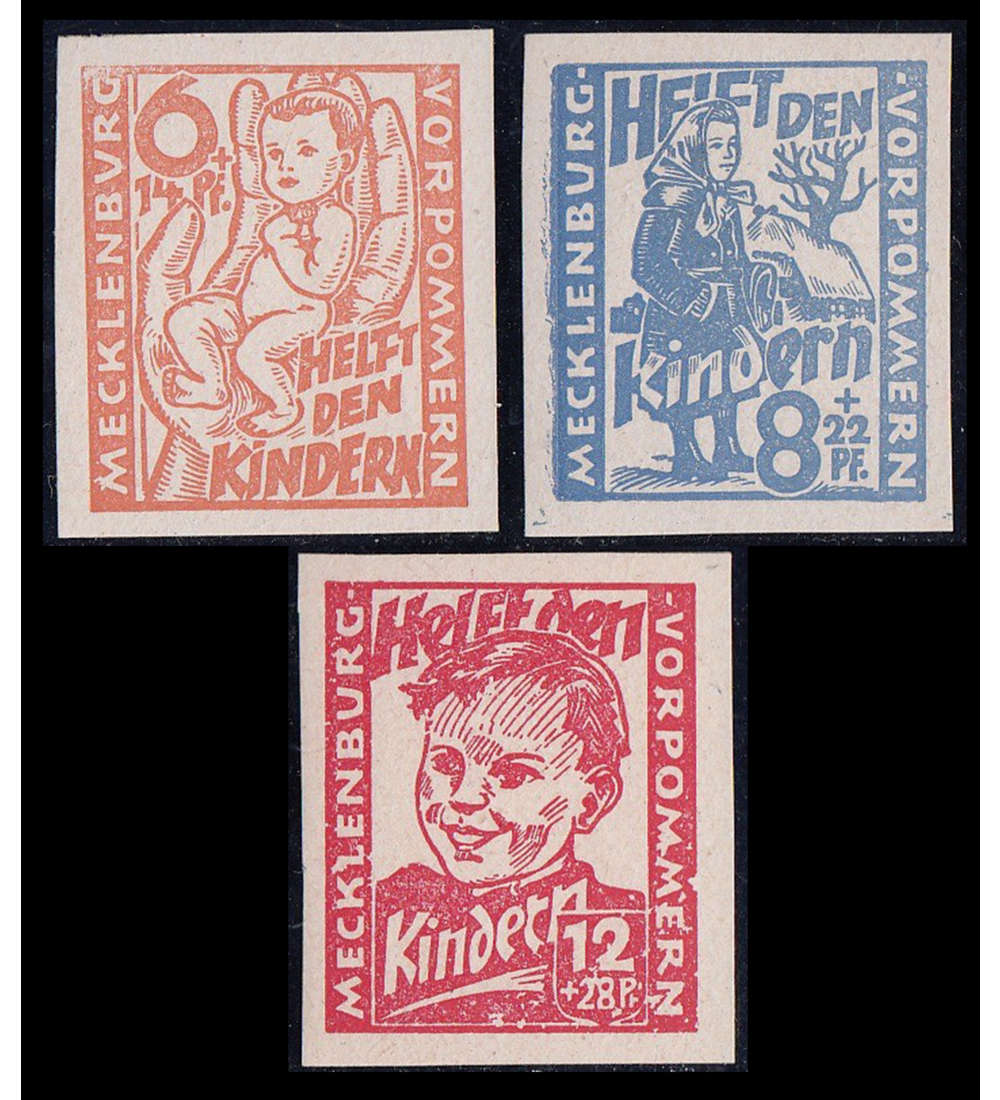 SBZ Nr. 26-28U postfrisch ** ungezhnt