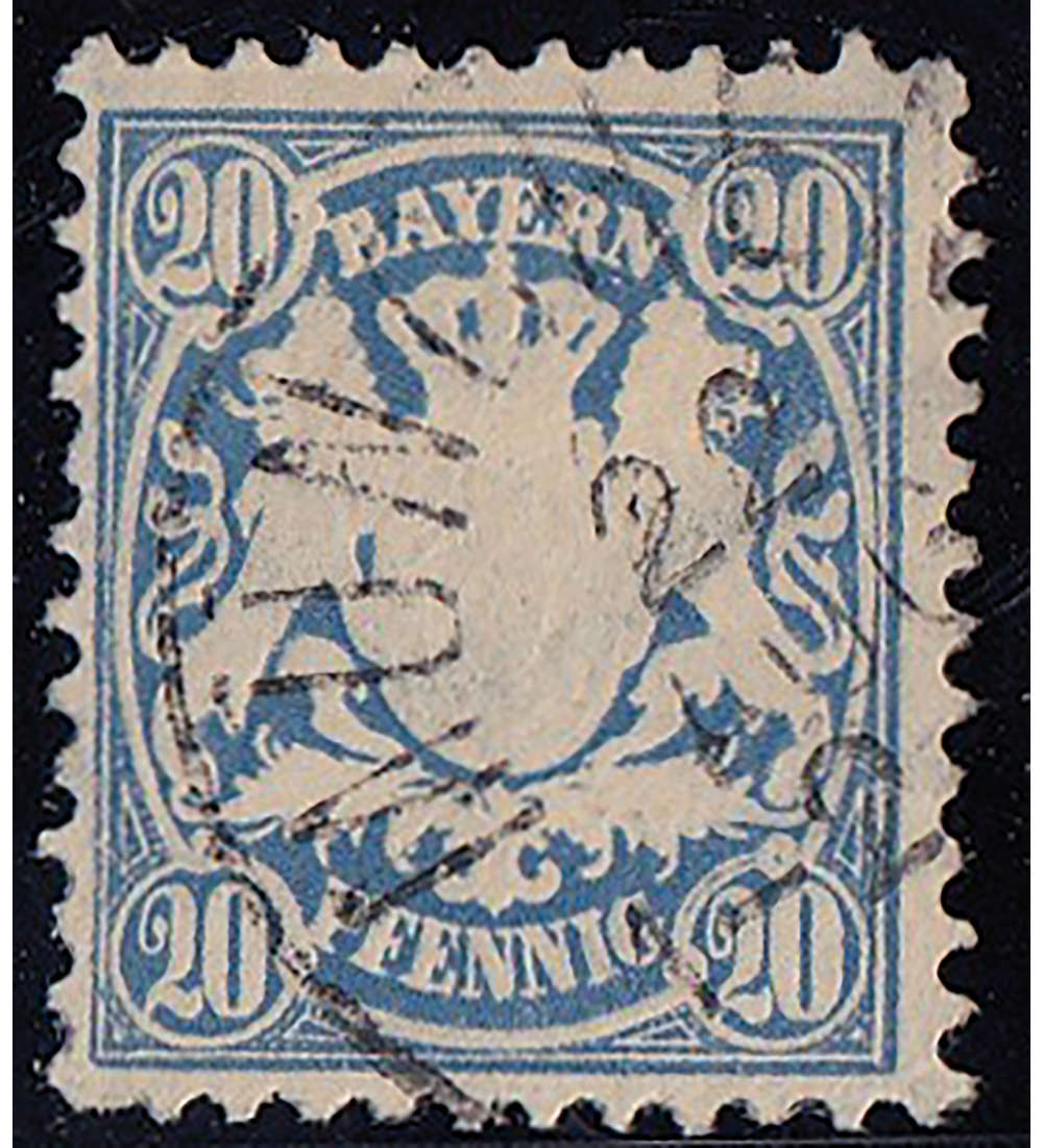 Bayern Nr. 40 b gestempelt geprft und signiert
