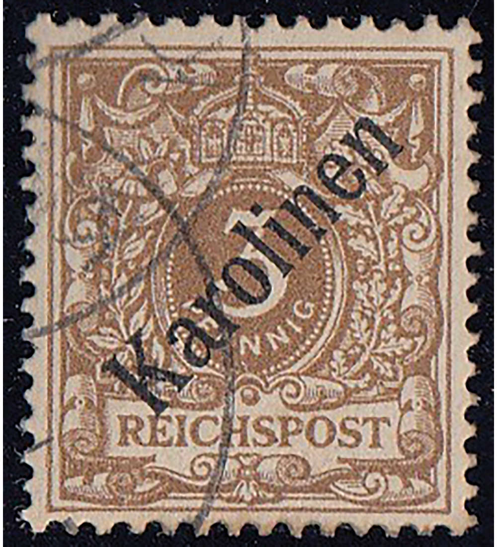Deutsche Kolonien Karolinen Nr. 1 I gestempelt, geprft + signert