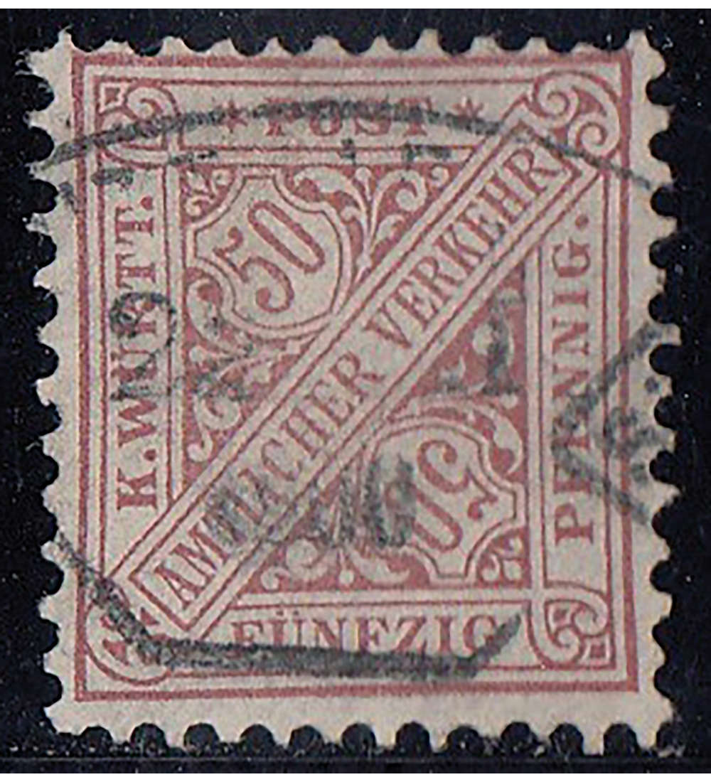 Wrttemberg Nr. 211 gestempelt minimale helle Stelle