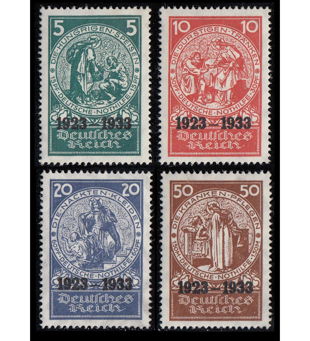 Deutsches Reich Nr. 508-511 postfrisch ** Blockeinzelwerte geprft und signiert Schlegel