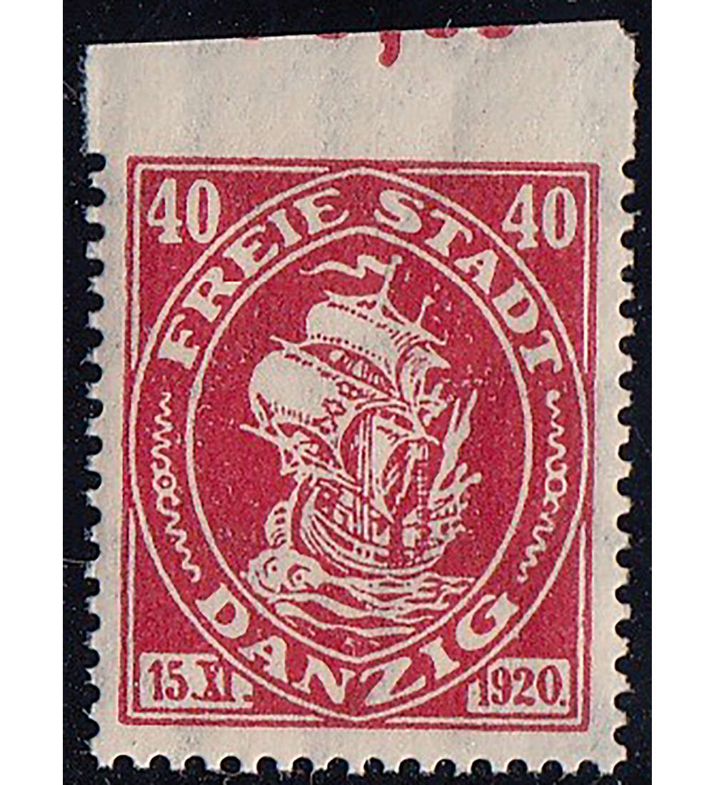 Danzig Nr. 64 Uo postfrisch ** oben ungezhnt
