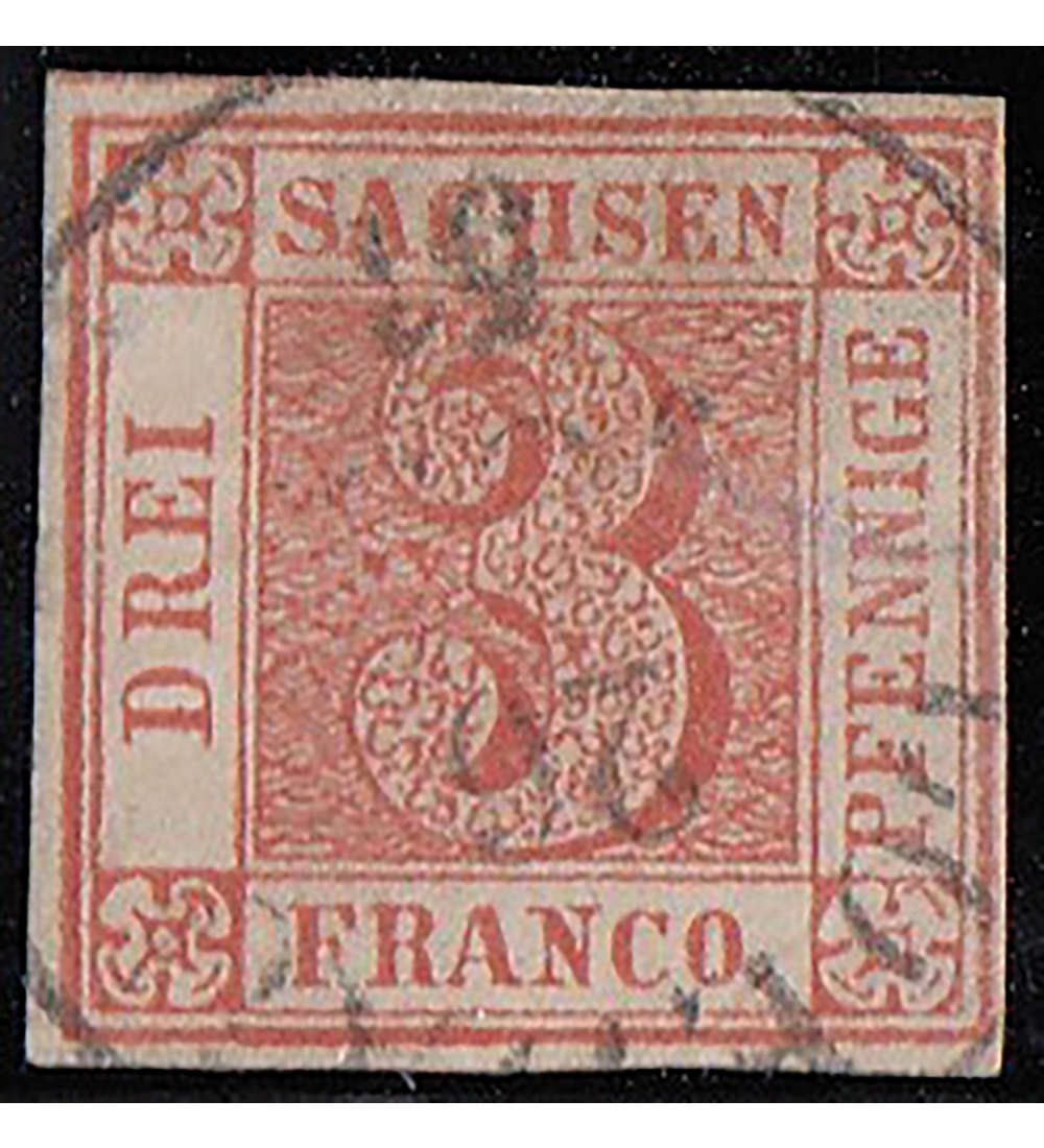 Sachsen Nr. 1 gestempelt geprft und signiert