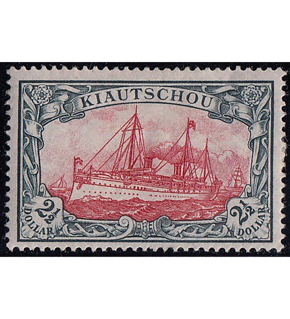 Deutsche Kolonien Kiautschou Nr.27A ungestempelt mit Fotoattest Ronald Steuer