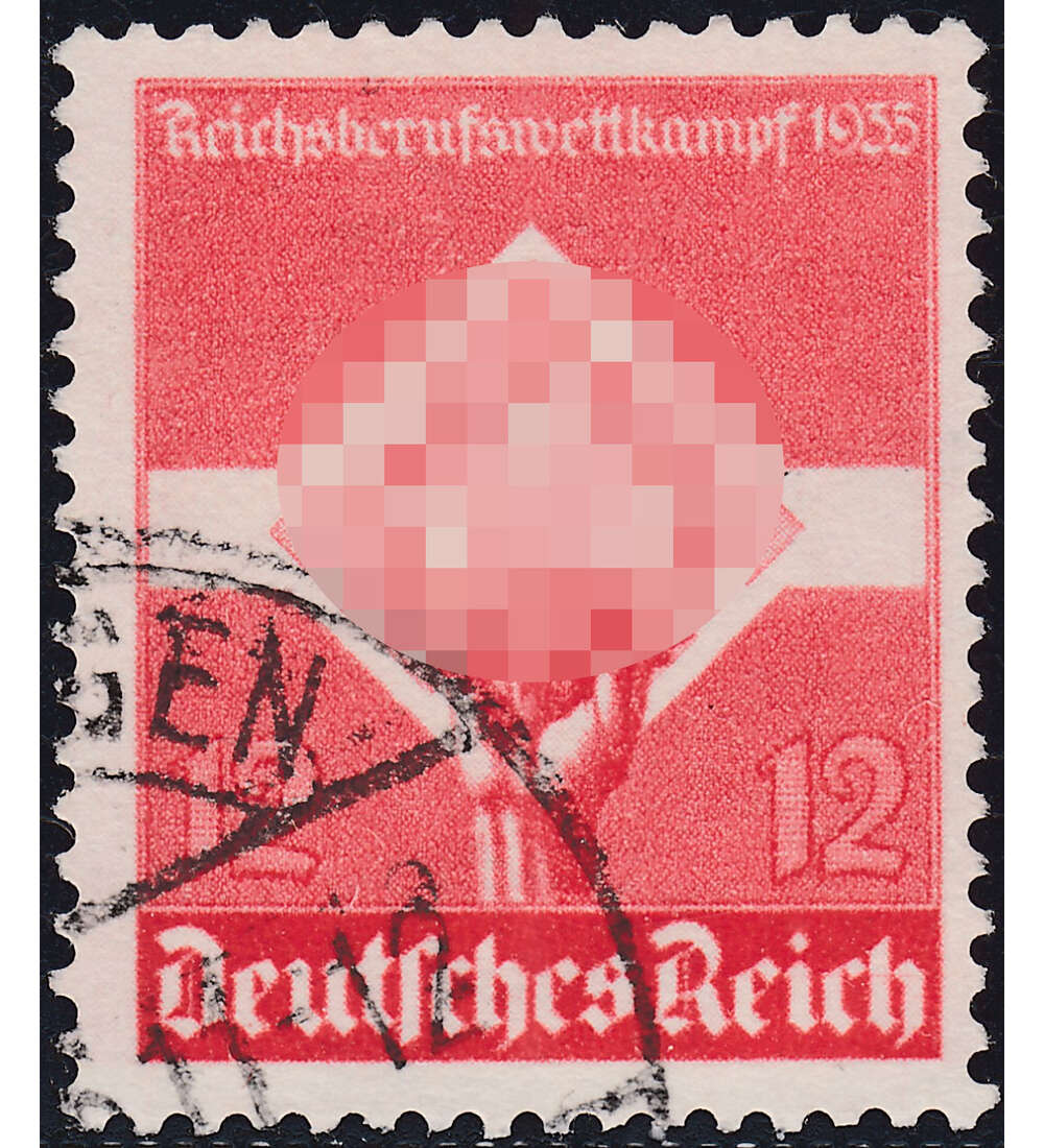 Deutsches Reich Nr. 572 y gestempelt waagerechte Gummiriffelung