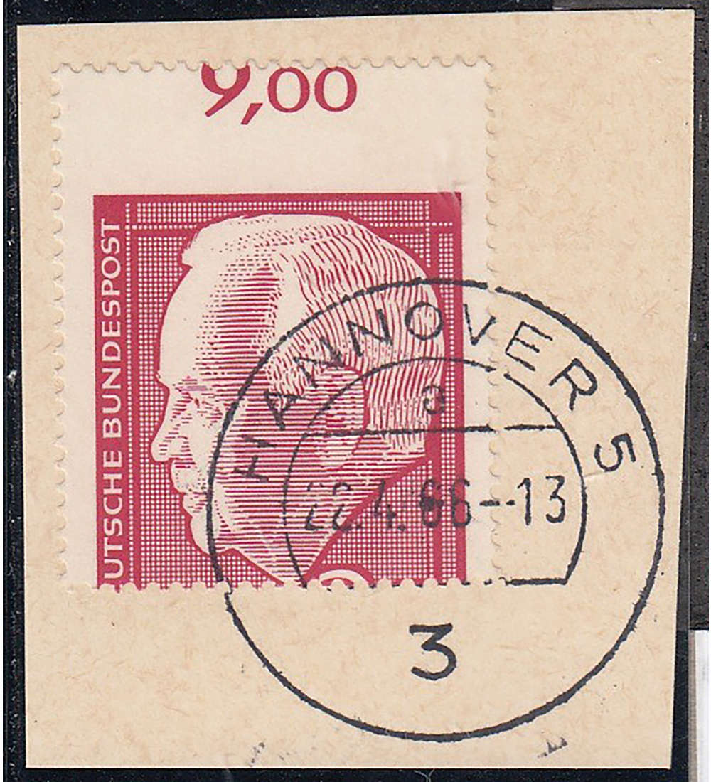 BRD Bund Nr. 429 gestempelt Verzhnung