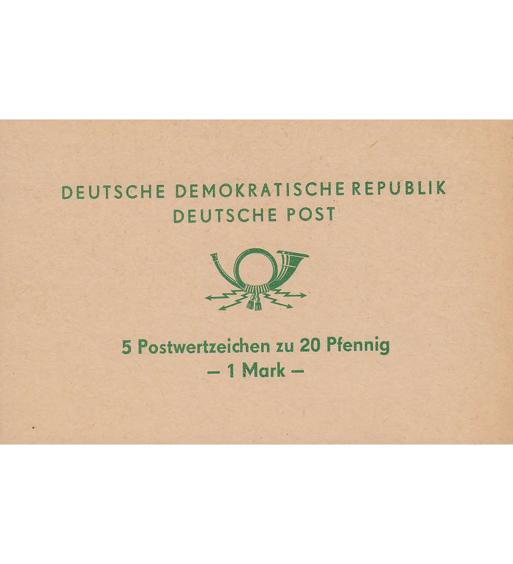 DDR Sondermarken-Heftchen SMHD 2 b postfrisch ** 5 Postwertzeichen zu 20 Pfg.