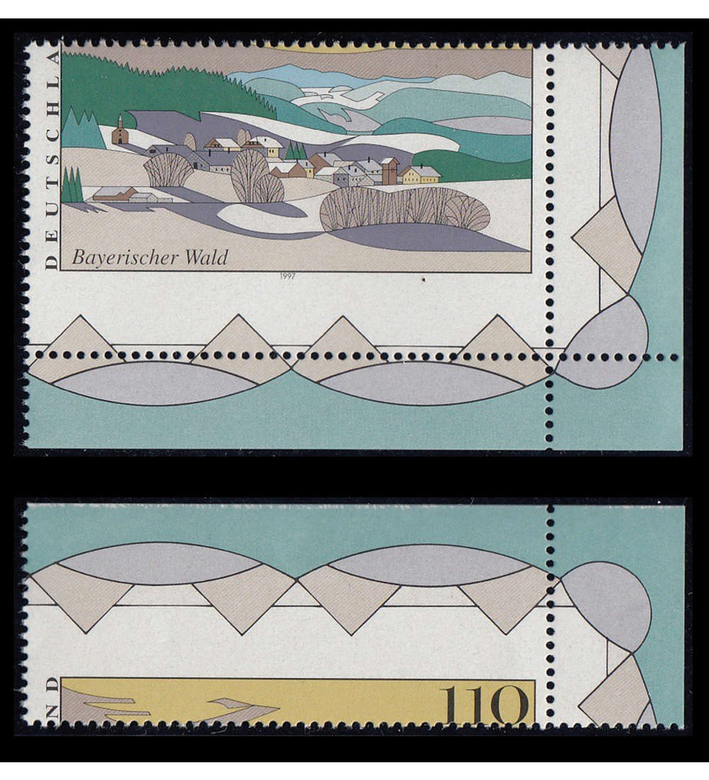 BRD Bund Nr. 1943 postfrisch ** Verz�hnung in 2 Teilen