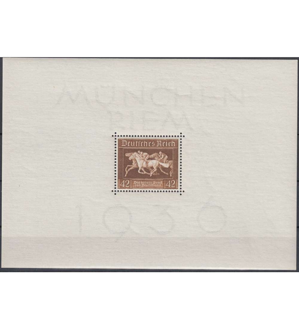 Deutsches Reich Block 4 postfrisch ** Braunes Band 1936