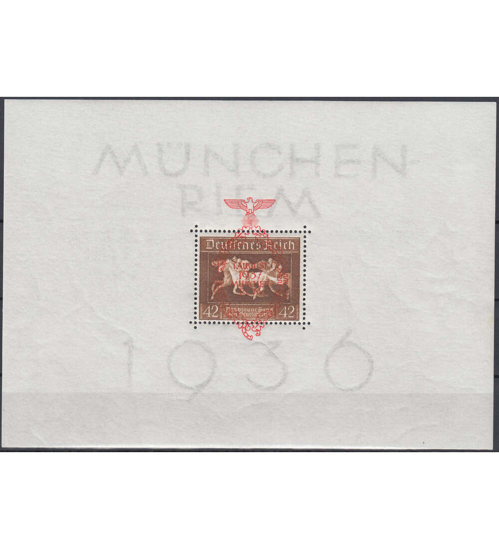 Deutsches Reich Block 10 postfrisch ** Braunes Band 1937