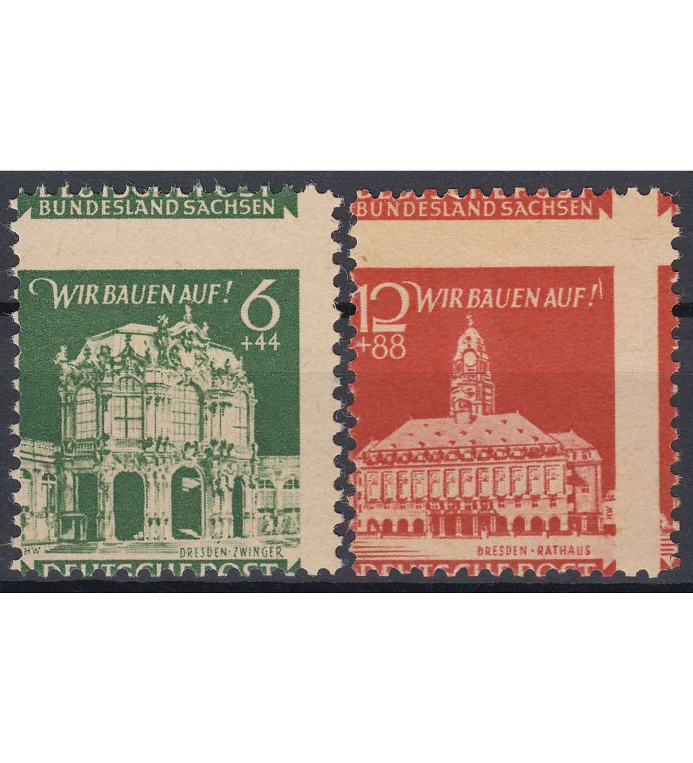 SBZ Nr. 64-65 postfrisch ** verschobenes Druckbild
