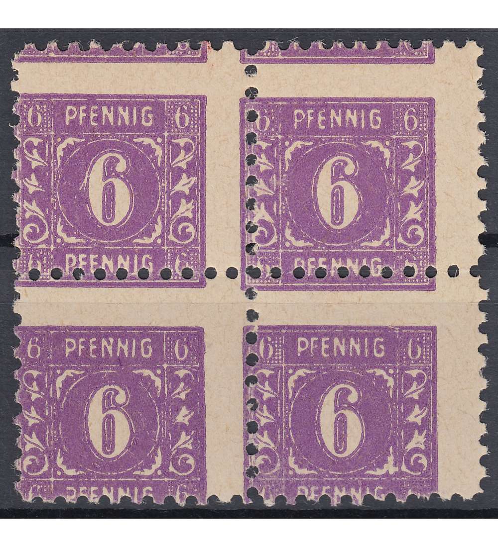 SBZ Nr. 9 postfrisch ** 4er-Block verzhnt