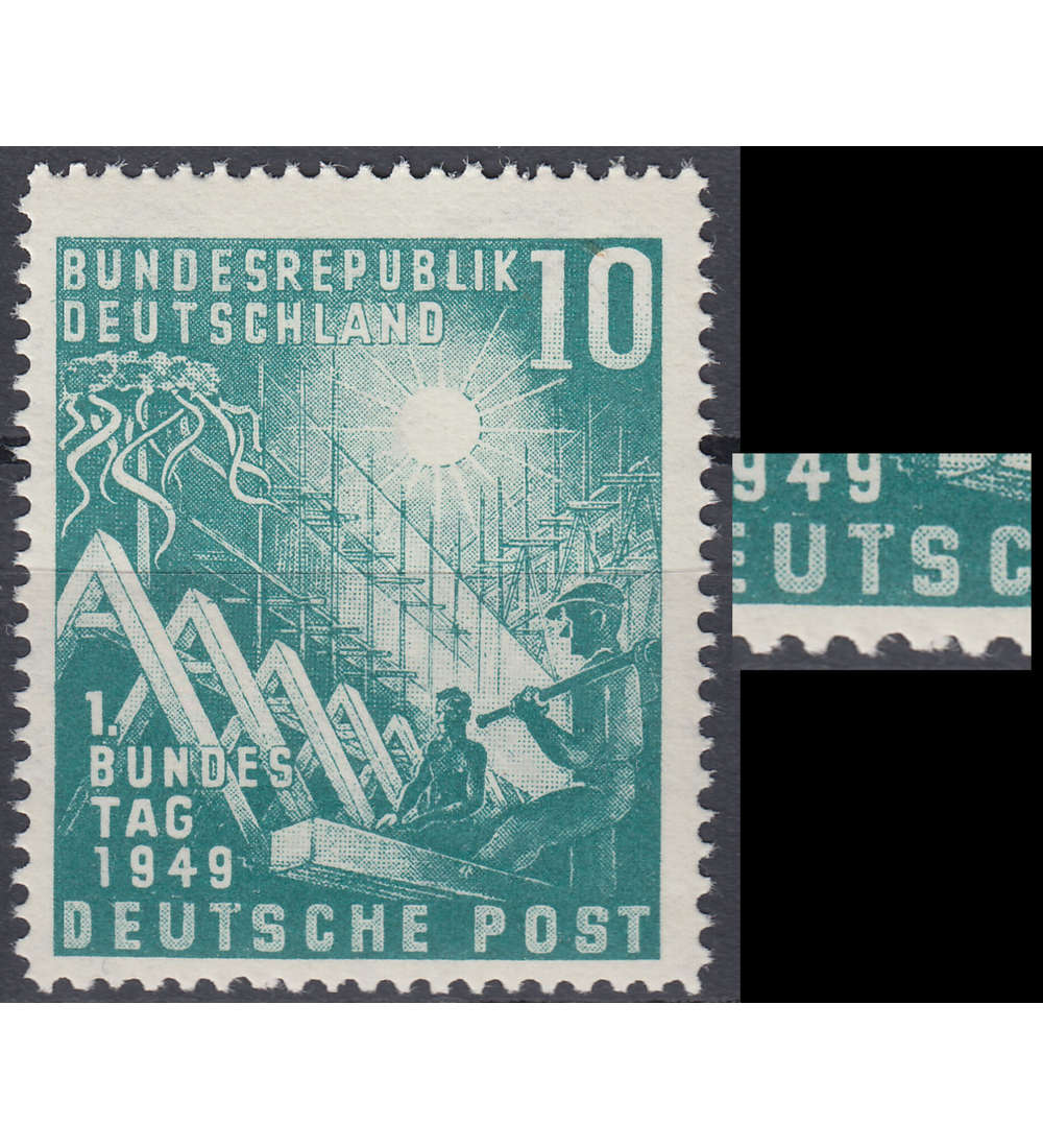 BRD Bund Nr. 111 I postfrisch ** Plattenfehler