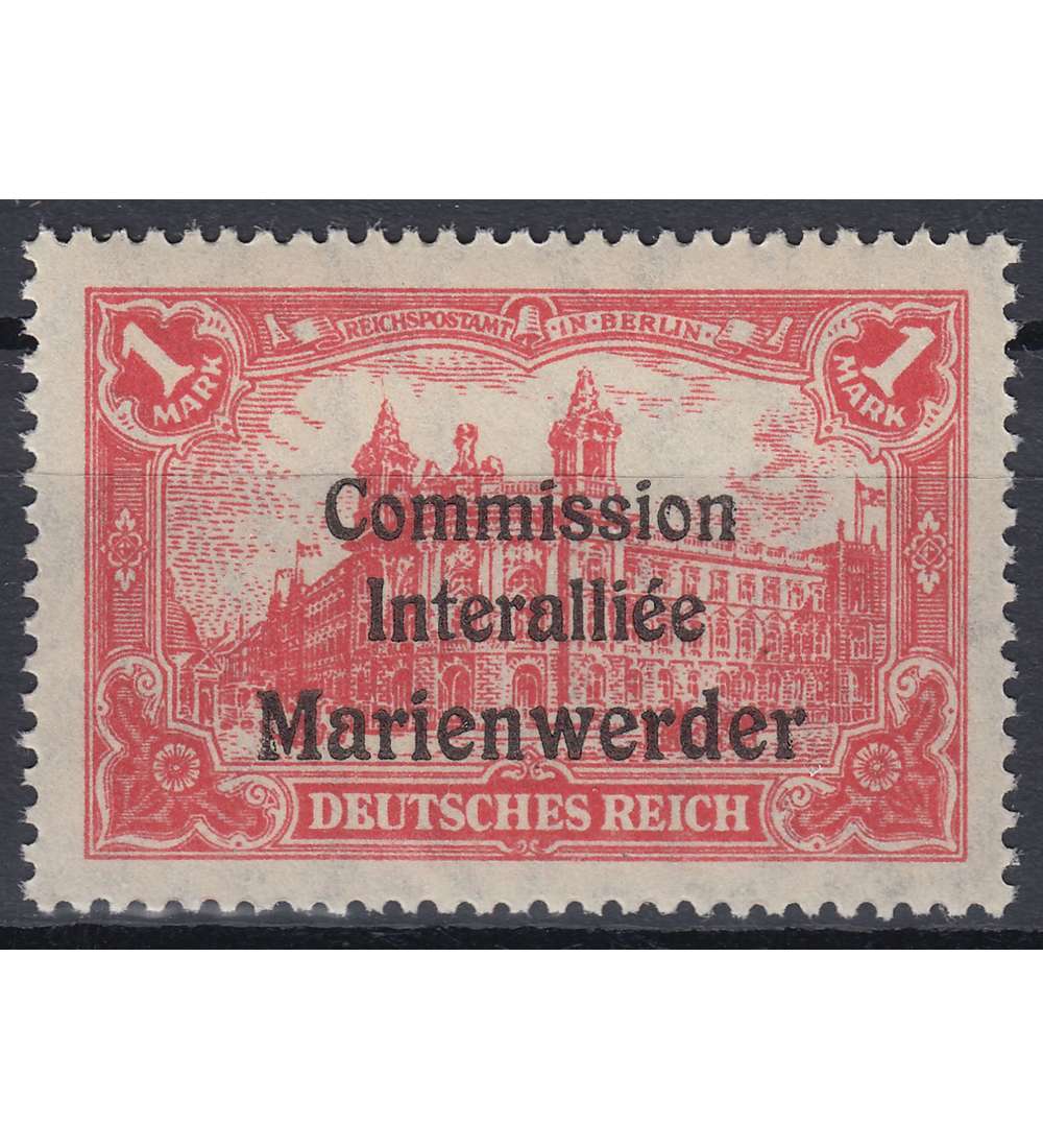 Marienwerder Nr. 26 III postfrisch ** Plattenfehler