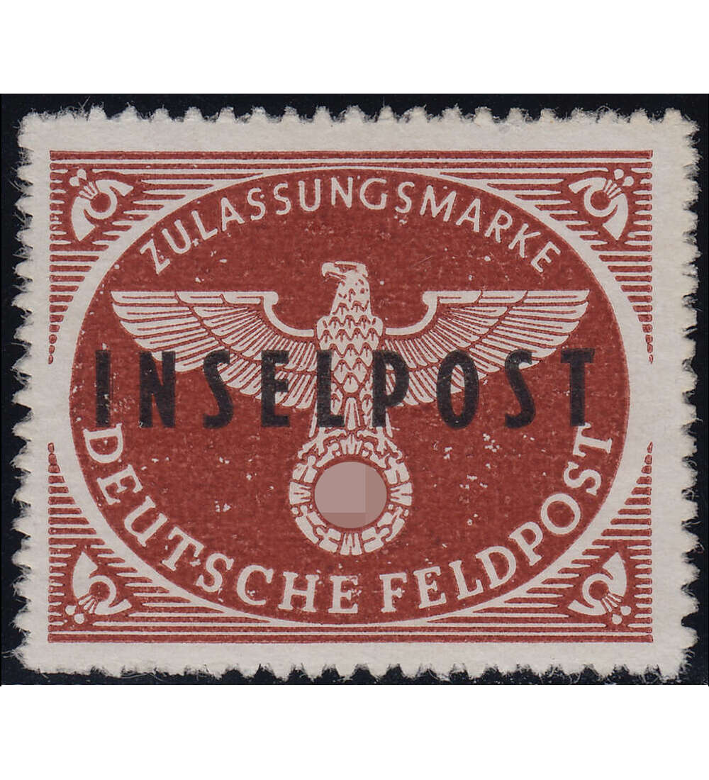 Deutsches Reich Feldpost Nr. 9 ungestempelt Inselpost Rhodos