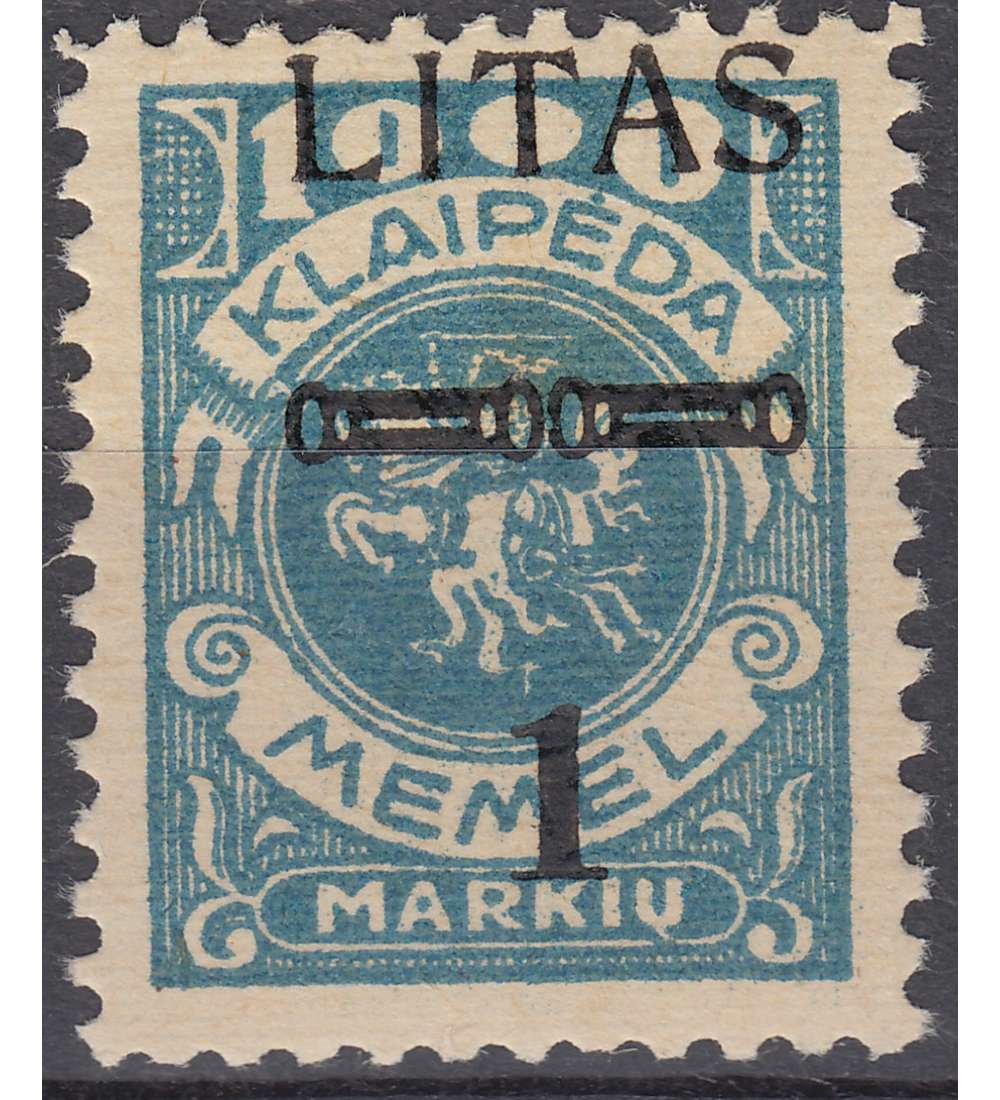 Memel Nr. 182 postfrisch ** verschobener Aufdruck