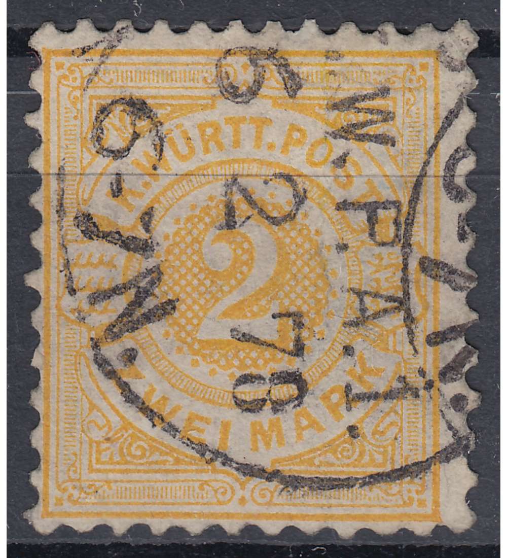 Wrttemberg Nr. 50 gestempelt