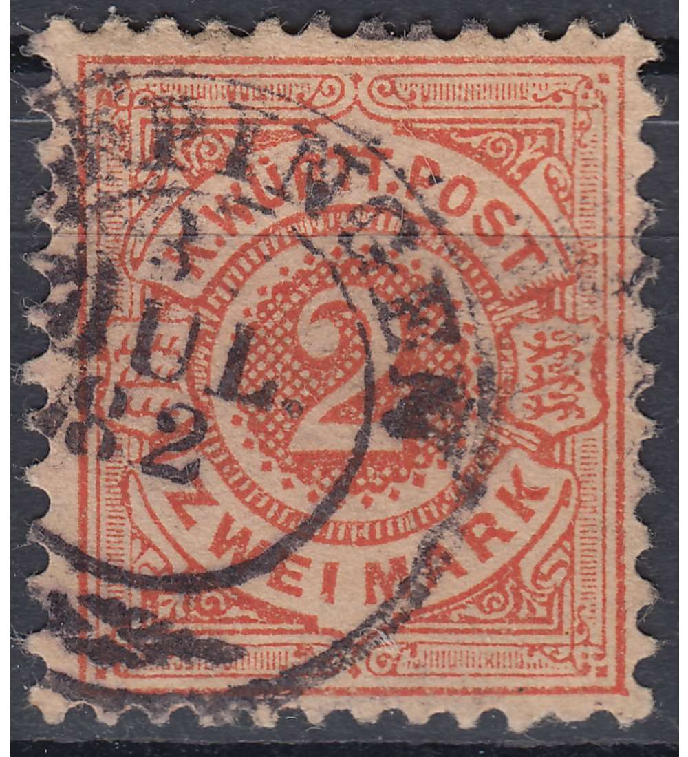 Wrttemberg Nr. 52 gestempelt