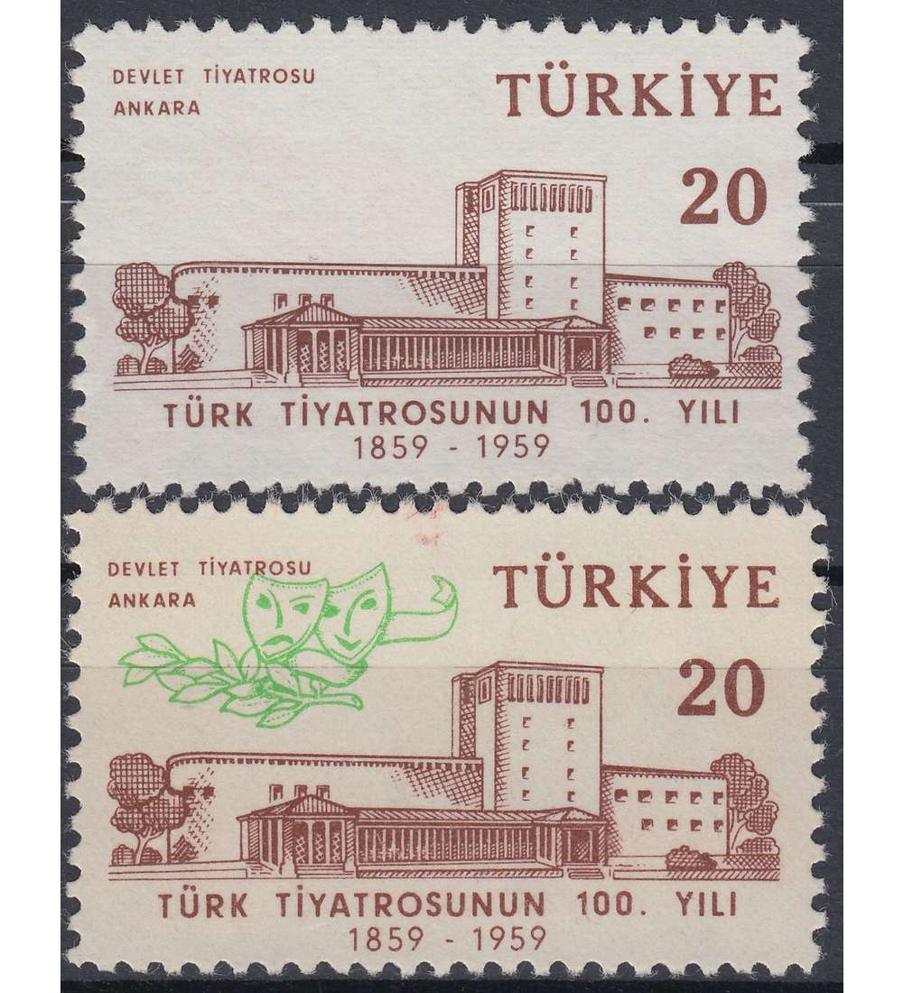 Trkei Nr. 1619 postfrisch ** fehlende Farbe Grn